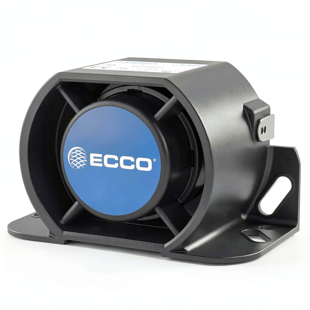 ECCO 610N industrial warning alarm installed in a factory setting