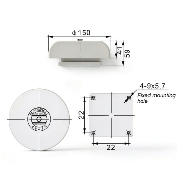 Thincol Fire Alarm Industrial 95dB Aluminum Base Durable-5
