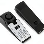 WLERIR Door Stop Alarm Under Door Mount Black Security-0