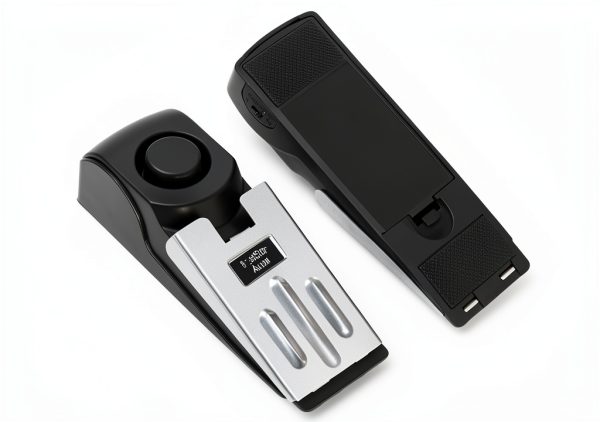 WLERIR Door Stop Alarm Under Door Mount Black Security-0