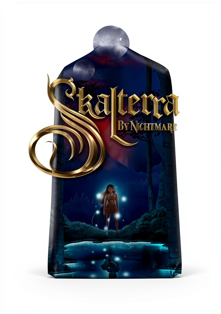Skalterra Duology Fantasy eBook open on tablet showing enhanced typesetting and page navigation