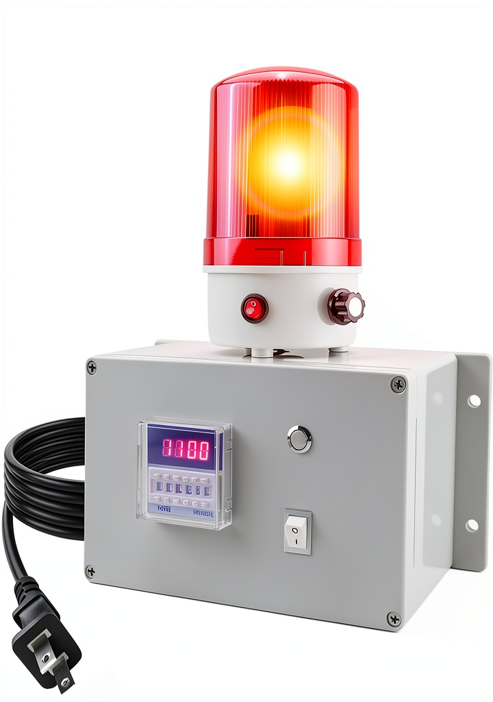 Installing Industrial Timer Alarm Xflyparts Dual Mode Alarm on a factory wall