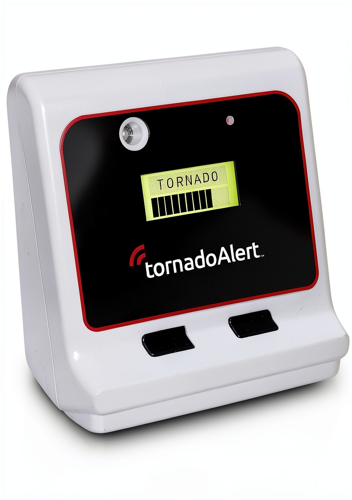 Early Alert strobe alarm installed in a home hallway