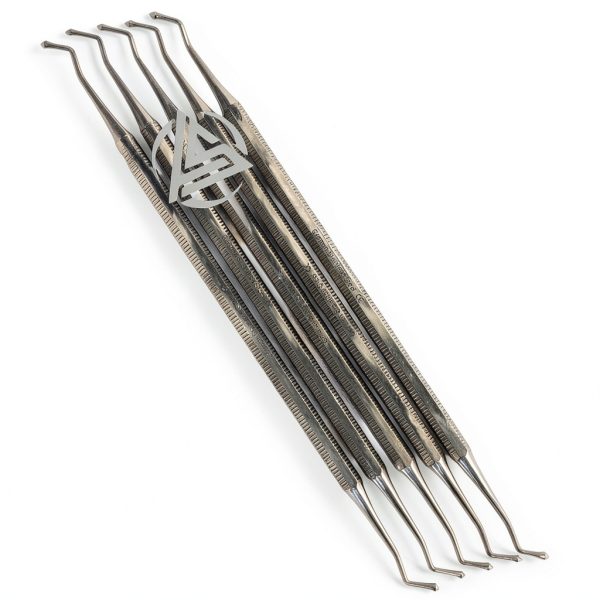 WSI Dental Burnisher #21 Acorn Double-Ended 5 Pack Stainless Steel-3
