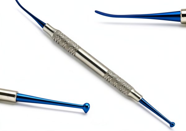 Dental Beavertail Ball Burnisher Direct Instruments Blue Titanium-0